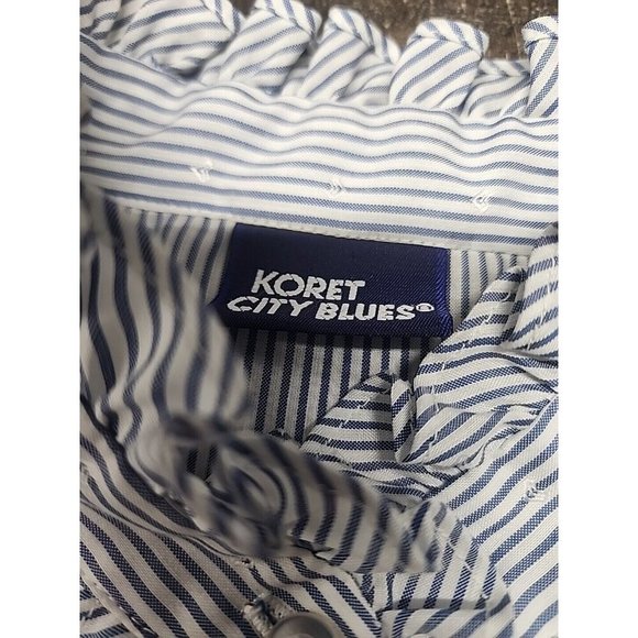 Vintage Clothing Koret City Blues Ruffled Colar /Front Women's small - Picture 8 of 10